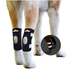 Brand New NeoAlly Short Rear Leg Hock Brace Pair Black Sleeves Leg Ankle Support